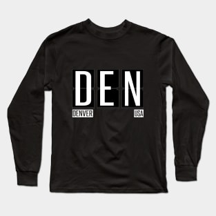 DEN - Denver Colorado Souvenir or Gift Shirt Apparel Long Sleeve T-Shirt